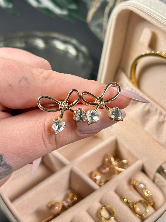 Sweetheart Bow Earrings